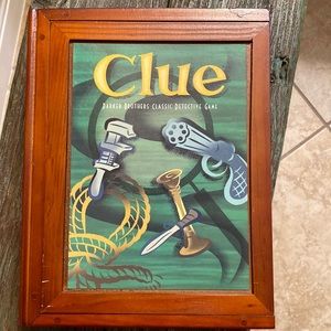 Clue Vintage Game Collection Wooden book